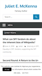 Mobile Screenshot of julietemckenna.com
